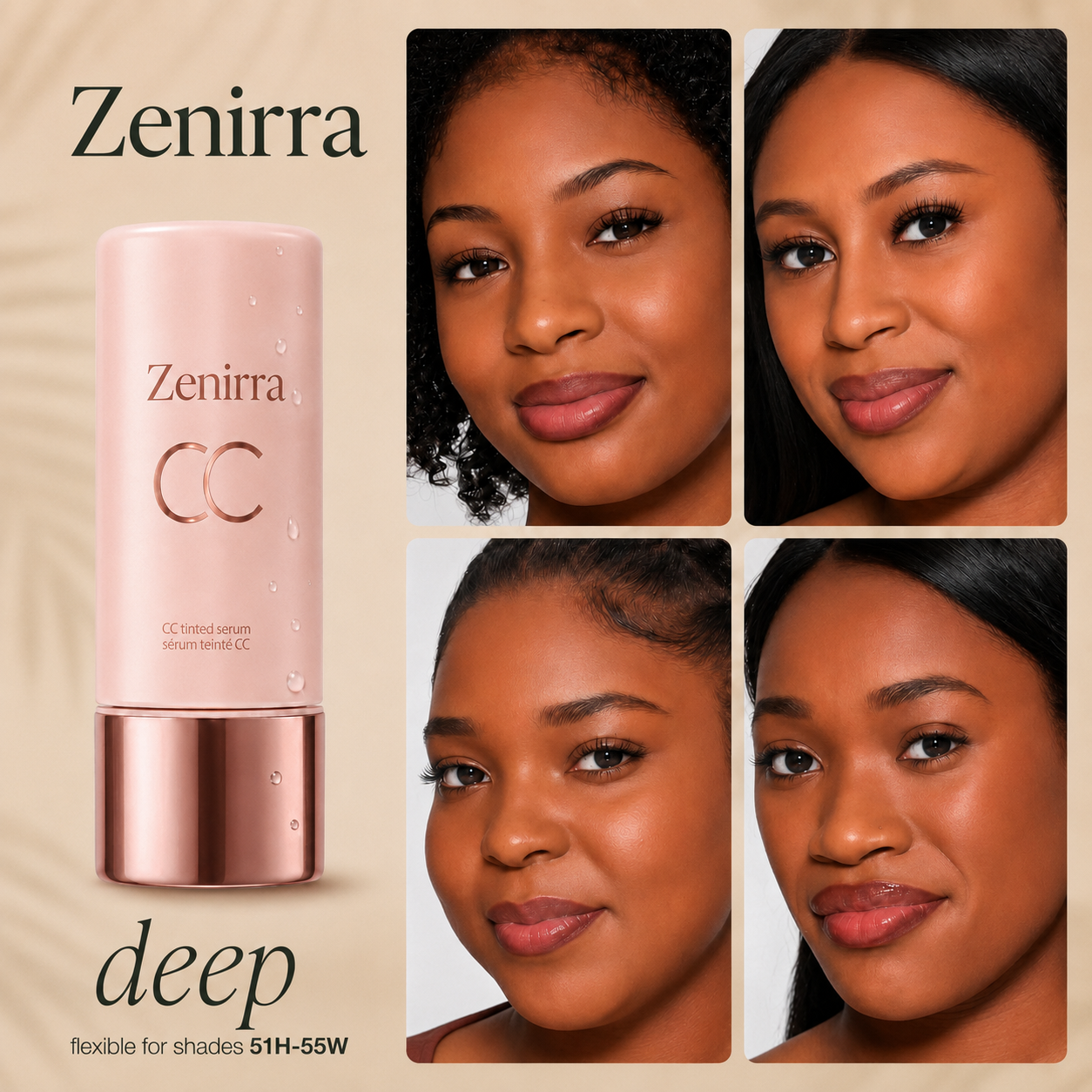 summer skin essentials - CC color-correcting tinted serum + creaseless SPF 30 mineral setting powder