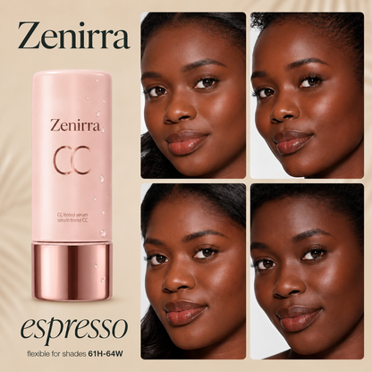 summer skin essentials - CC color-correcting tinted serum + creaseless SPF 30 mineral setting powder
