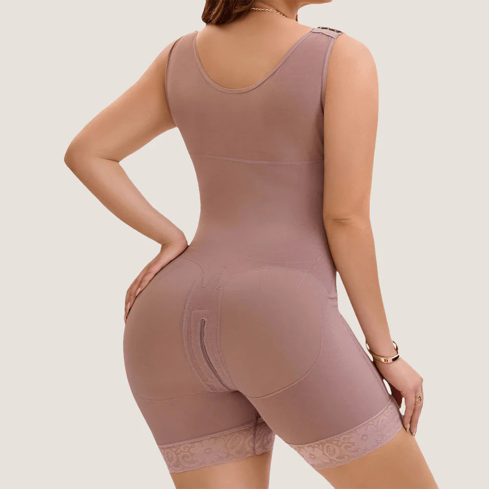 ⏰Limited-Time Offer✨ NESLEMY Women Tummy Control Full Shapewear Butt Lifter with Zipper Crotch